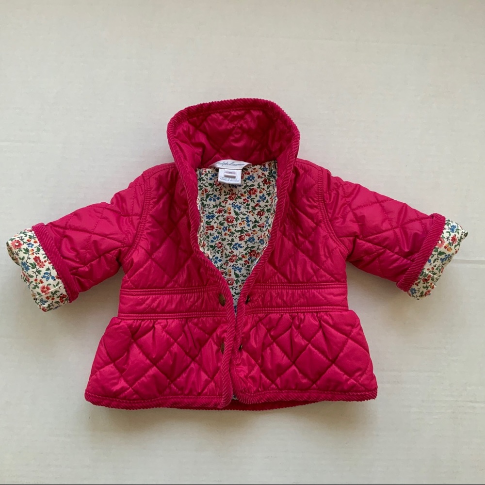 Ralph Lauren Polo Quilted Coat Infant Size 3M- Copy Listing